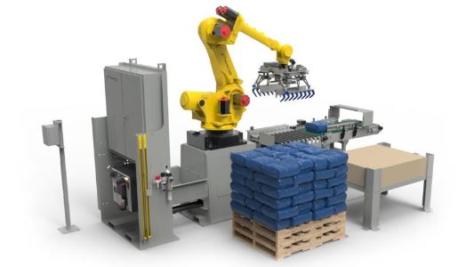 Robot paletizador para productos embotellados